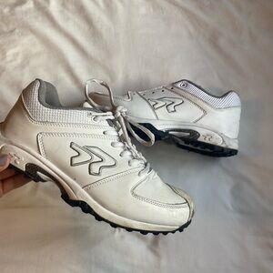 RINGOR TURF White Athletic Shoes with Black Soles